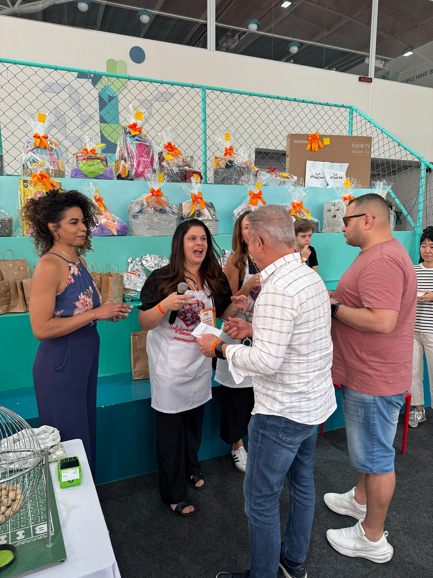 Momento da primeira edição do almoço beneficente